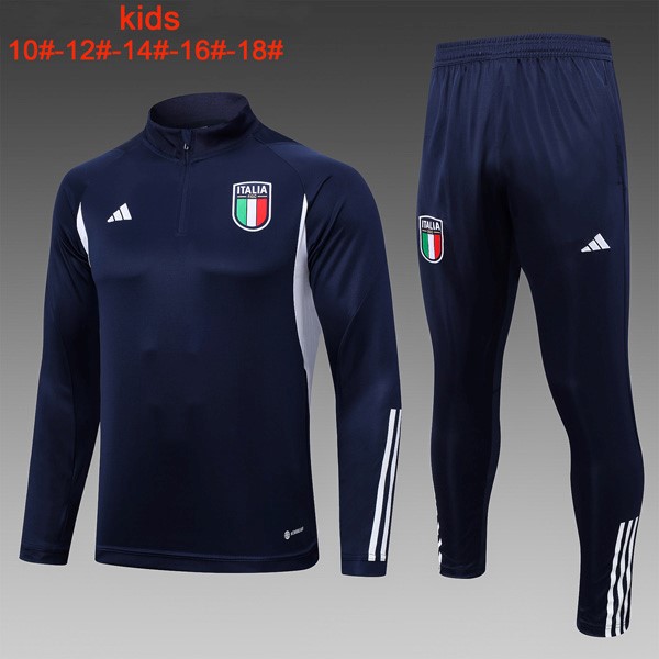 Ninos Sudadera De Training Italia 2024 Azul